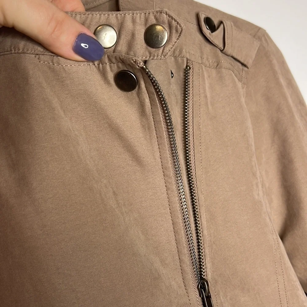 Staccato Beige Cropped bubble Soft Jacket